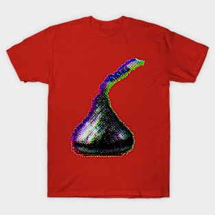Chocolate Kiss Snack Glitch T-Shirt